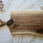 Handmade Walnut Charcuterie Board With Handle (25.5" x 0.75" x 12") - A389