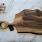 Handmade Walnut Charcuterie Board With Handle (25" x 0.75" x 13") - A390