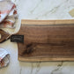 Handmade Walnut Charcuterie Board With Handle (24.5" x 0.75" x 11.25") - A393