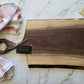Handmade Walnut Charcuterie Board With Handle (24.5" x 0.75" x 12.75") - A395