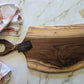 Handmade Walnut Charcuterie Board With Handle (24.75" x 0.75" x 11.5") - A398