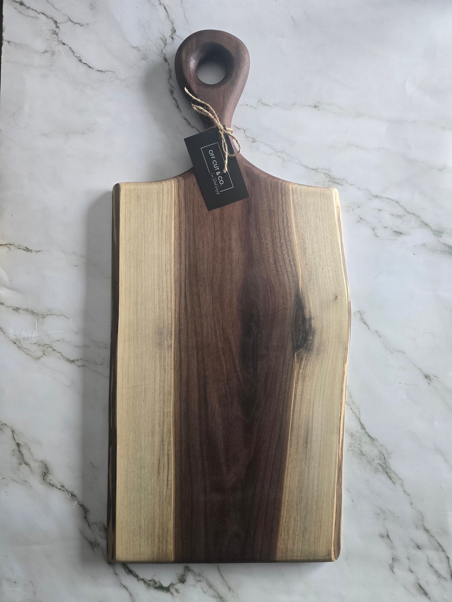Handmade Walnut Charcuterie Board With Handle (24.5" x 1" x 11.25") - A399