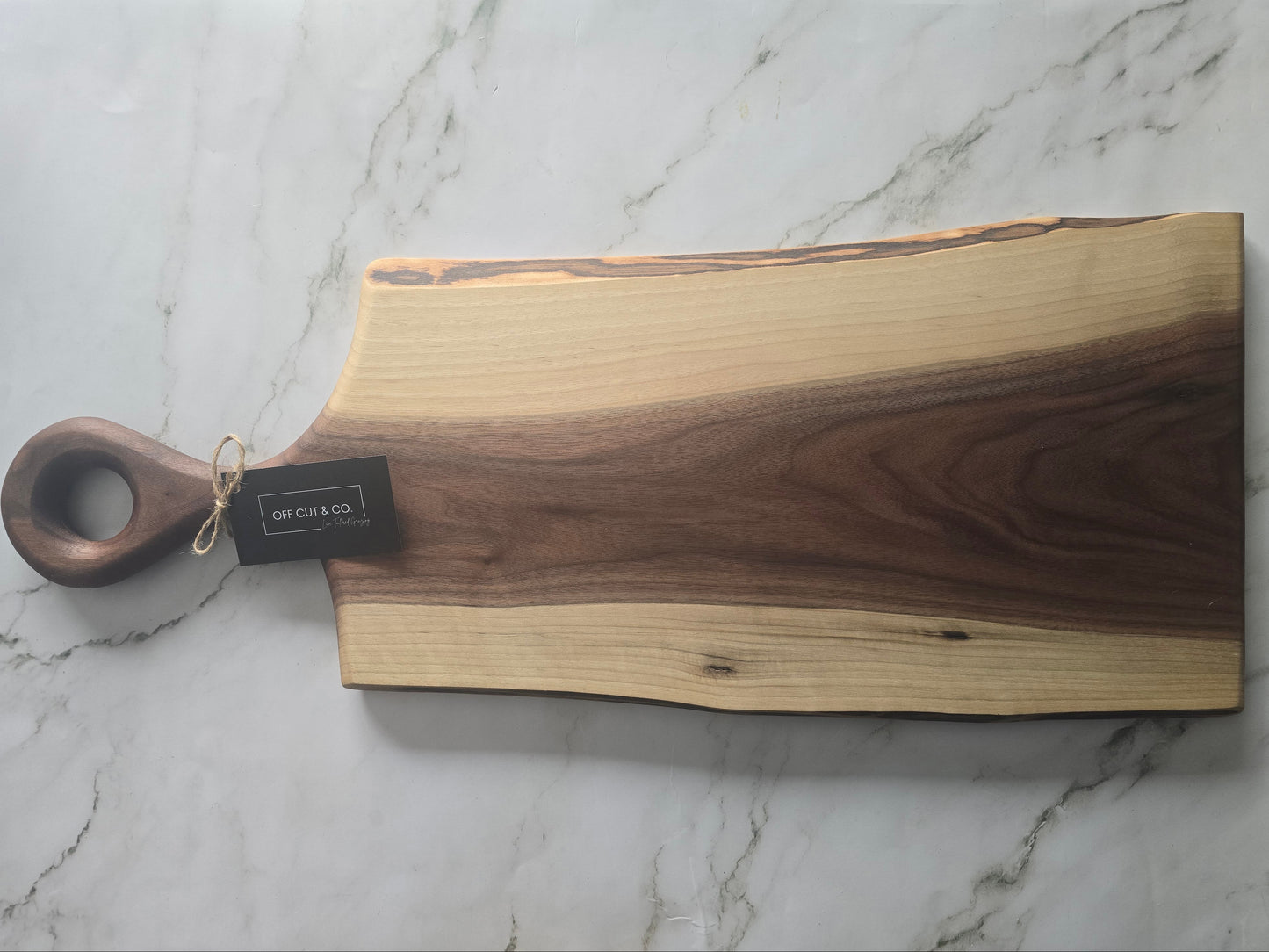 Handmade Walnut Charcuterie Board With Handle (26" x 1" x 11") - A400