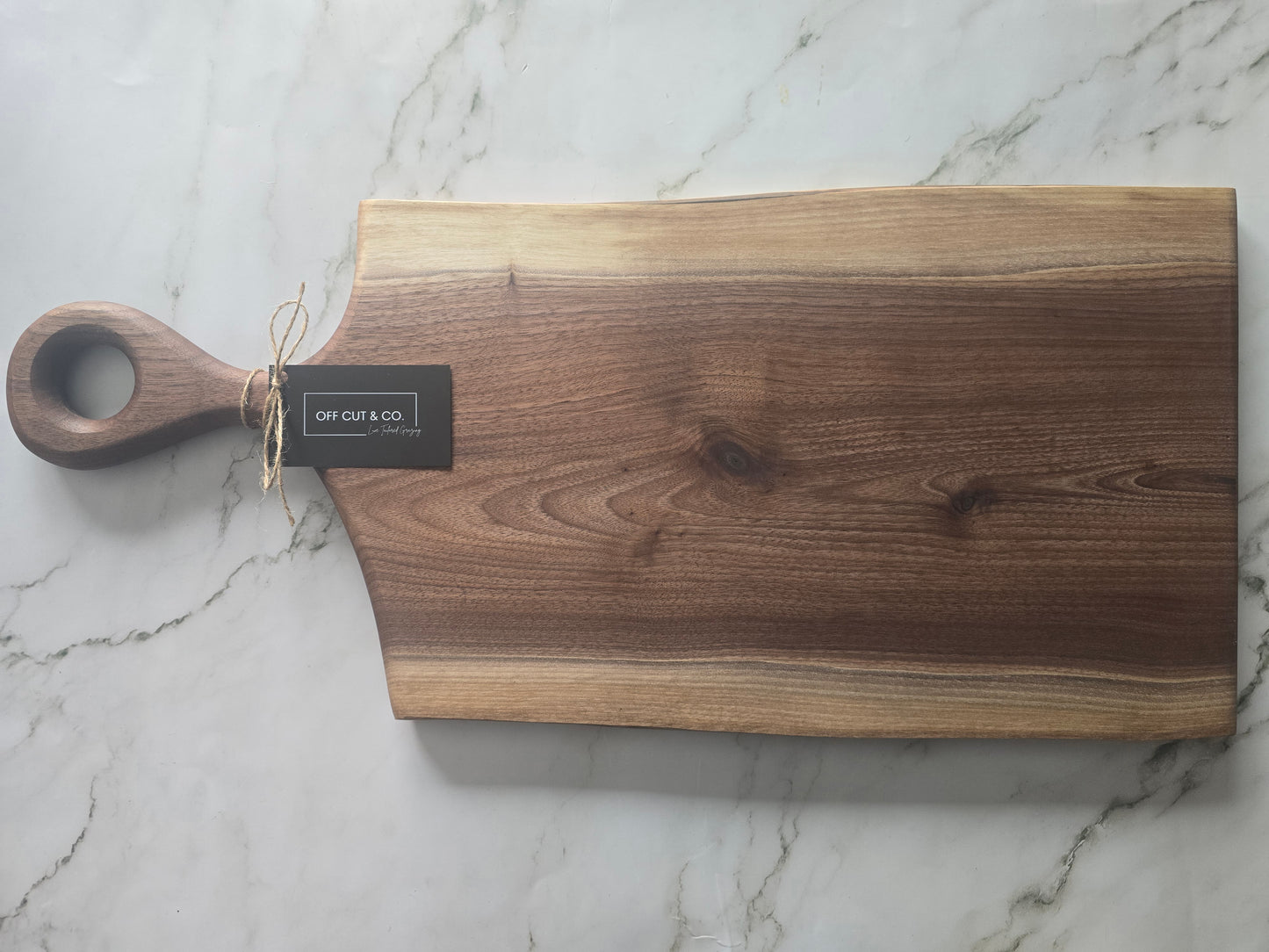 Handmade Walnut Charcuterie Board With Handle (24.75" x 1" x 11.5") - A403