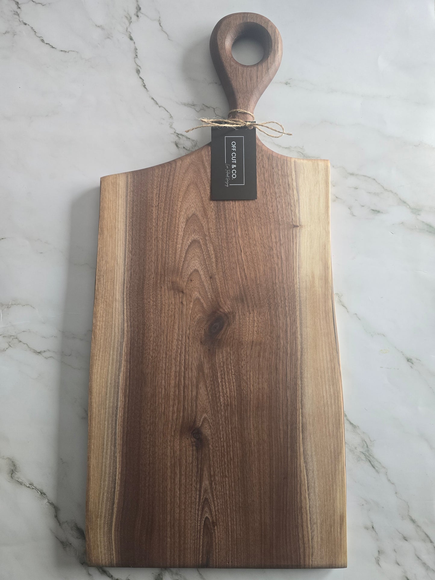 Handmade Walnut Charcuterie Board With Handle (24.75" x 1" x 11.5") - A403