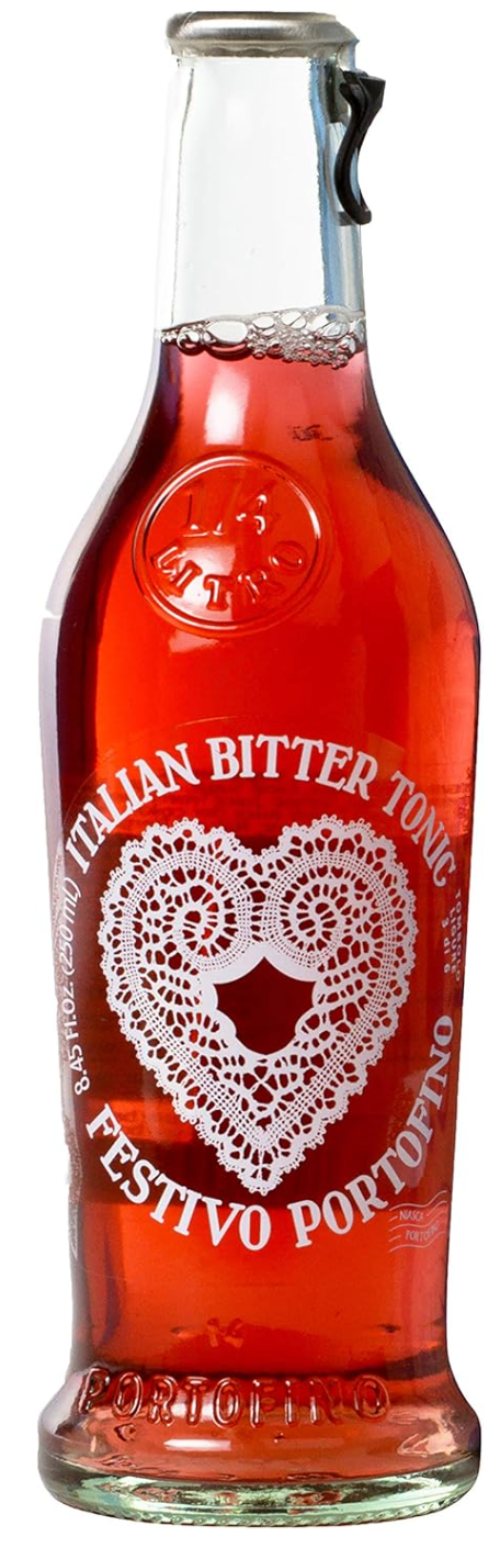 Niasca Festivo Portofino Italian Bitter Tonic, 250 ml, 4/Pack Glass Bottles
